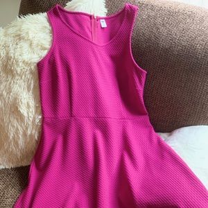 Hot Pink Sleeveless Dress